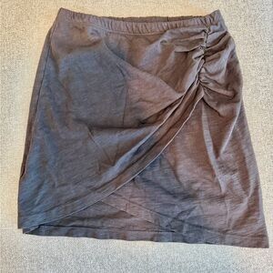 LNA Asymmetrical Skirt in Charcoal